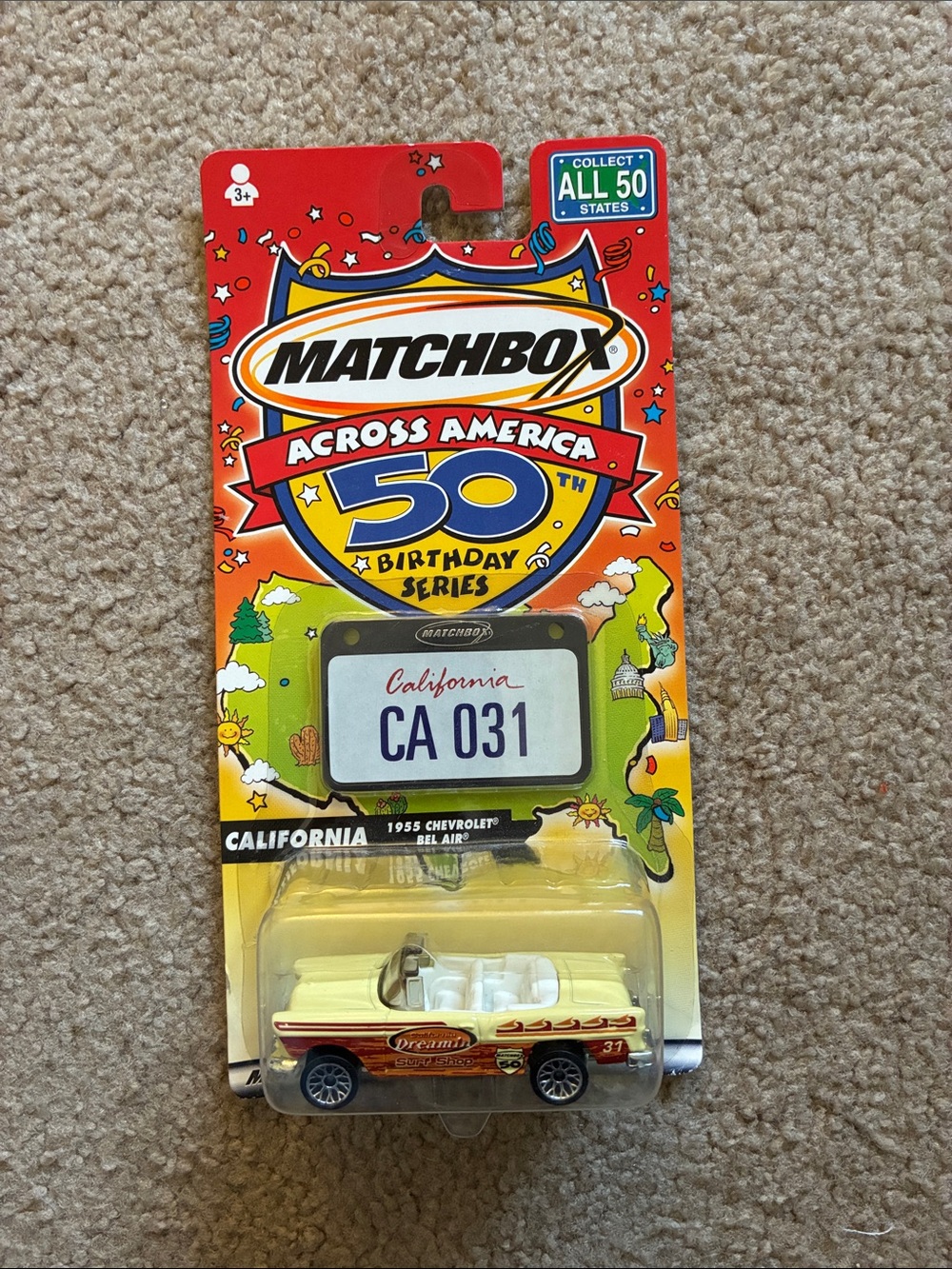 2001 Matchbox Across America 50th Birthday Series - California